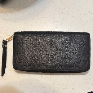 Louis Vuitton Black Embossed Women's Wallet